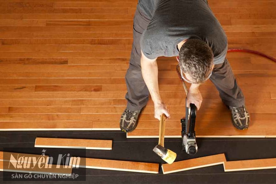 cách lắp đặt sàn gỗ tự nhiên