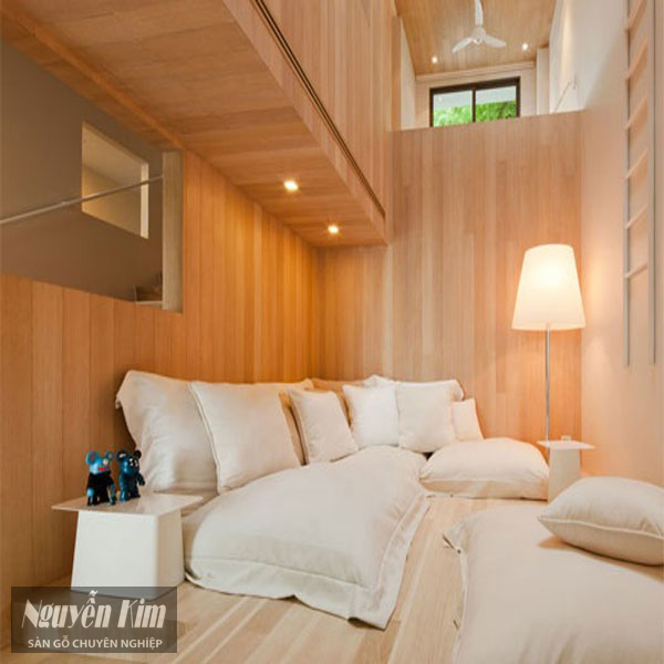 nội thất gỗ khiến phòng trở nên sang trọng